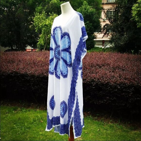 Boho Printed Cover Up Kaftan Tunic - Picture 5 of 7